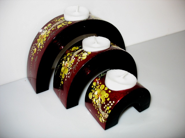 Bougeoir 'trois arches' - modèle 1 Bougeoir 'trois arches' - modèle 1